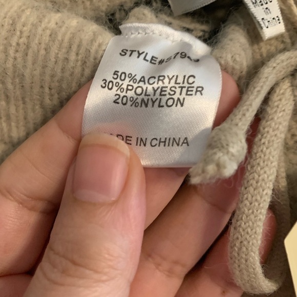 Oatmeal Fuzzy Knit Leopard Print Lounge Pants - Picture 16 of 16